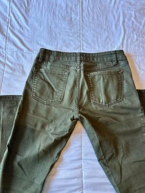 Prana Olive Green Straight-Leg Jeans